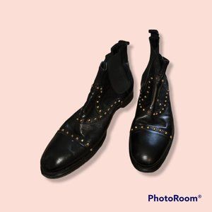 Authentic Black Gucci Ankle Boot Vero Cuoio Goodyear